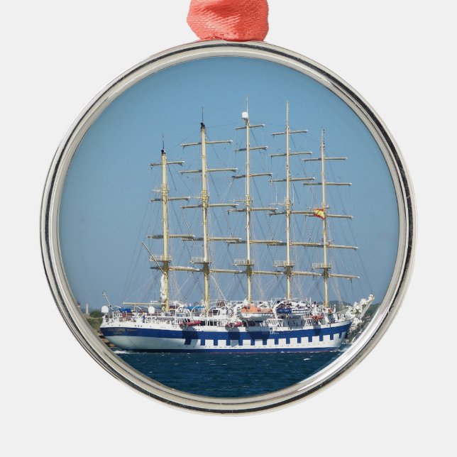Tall Ship Royal Clipper Metal Ornament (Front)