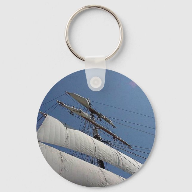 Tall Ship Sails Keychain (Front)