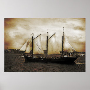 Tall Ship Silva Poster