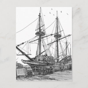 Tall Ship Susan Constant Postcard
