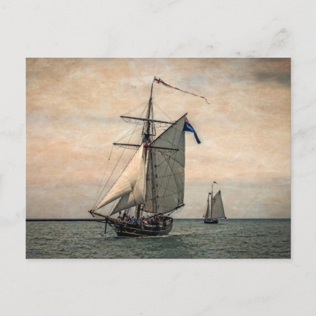 Tall Ships Festival, Digitally Altered Postcard (Front)