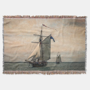 Tall Ships Festival, Digitally Altered Throw Blanket