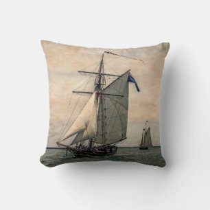 Tall Ships Festival Throw Pillow