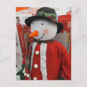 Tall Snowman Postcard