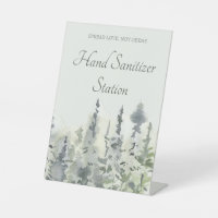 Tall Timber Evergreen Trees Wedding Hand Sanitizer