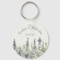 Tall Timber Watercolor Evergreen Trees