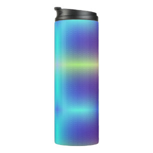 Tall tumbler with a black lid, featuring a vibrant