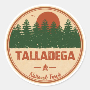Talladega National Forest Classic Round Sticker