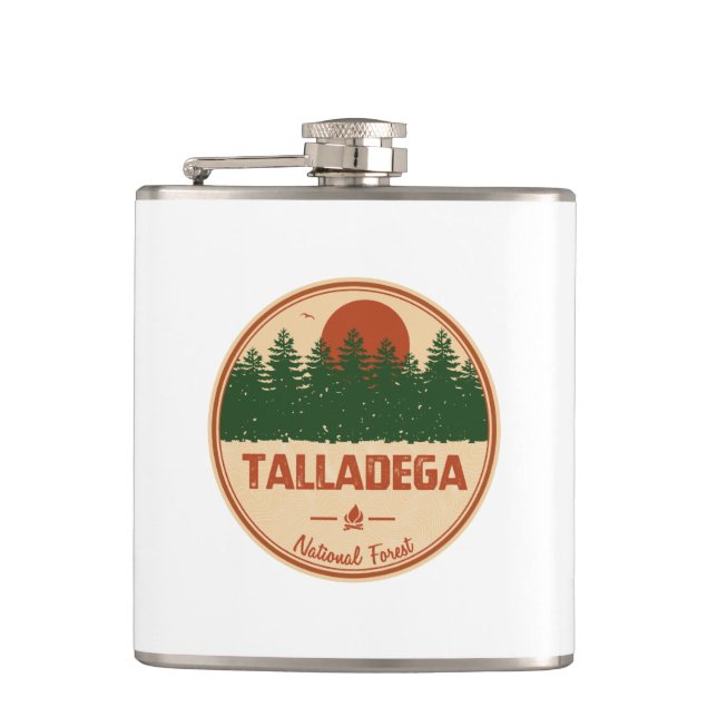 Talladega National Forest Hip Flask (Front)
