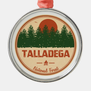 Talladega National Forest Metal Ornament