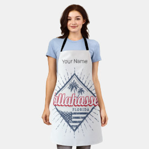 Tallahassee City Florida United States Vintage USA Apron