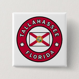 Tallahassee Florida 2 Inch Square Button