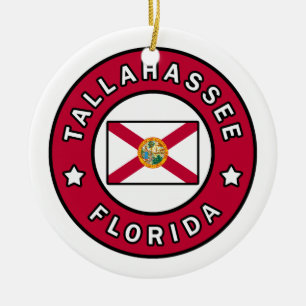 Tallahassee Florida Ceramic Ornament