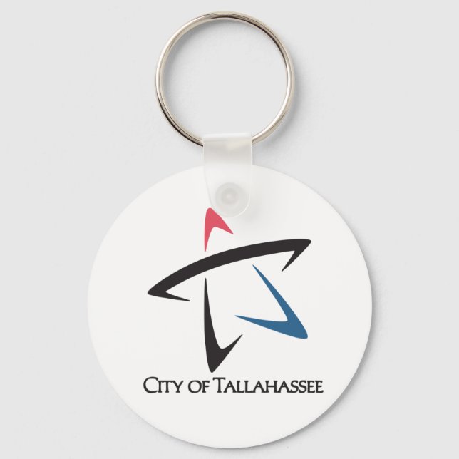 Tallahassee (Florida) City flag Keychain (Front)