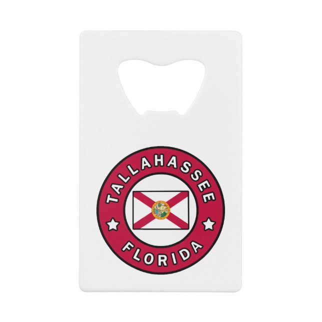 Tallahassee Florida Credit Card Bottle Opener (Front)