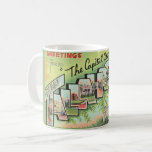 Tallahassee Florida Greeting Mug<br><div class="desc">A retro, vintage greetings postcard from Tallahassee, Florida repurposed!</div>