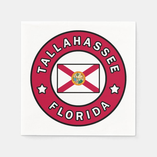 Tallahassee Florida Napkin (Front)