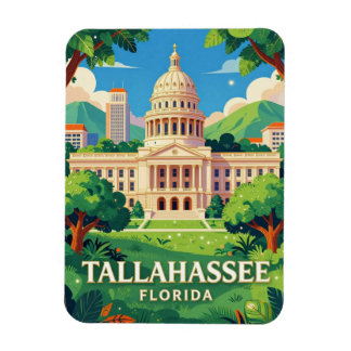 Tallahassee Florida Travel Capitol Scene 🏛 Magnet