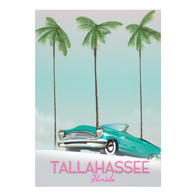 Tallahassee Florida travel poster (Front)