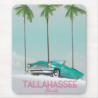 Tallahassee Florida travel poster Mouse Pad