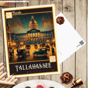 Tallahassee, Floride Carte postale Vintage