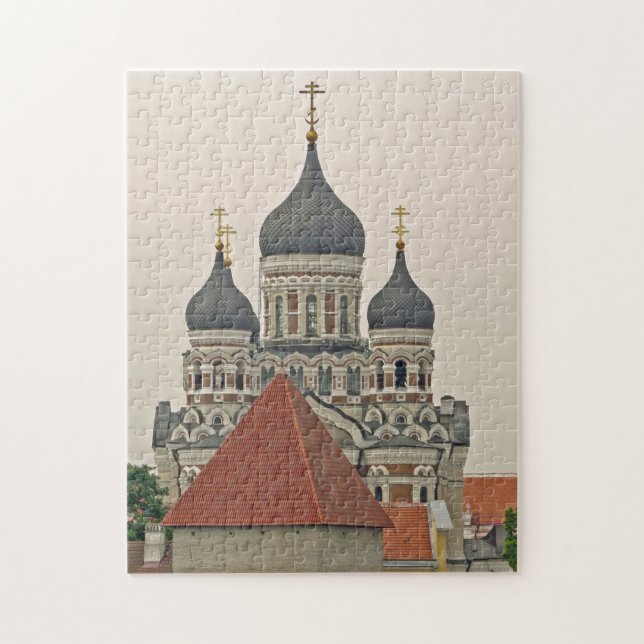 Tallinn cathedral and tower view puzzle (Vertical)