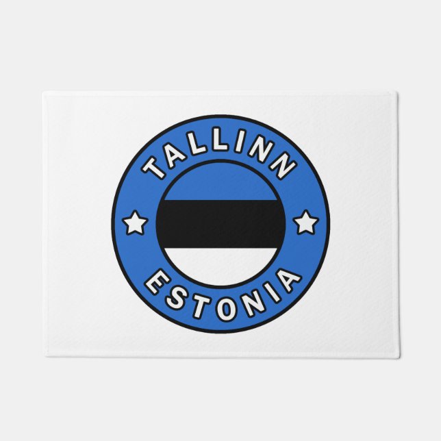 Tallinn Estonia Doormat (Front)