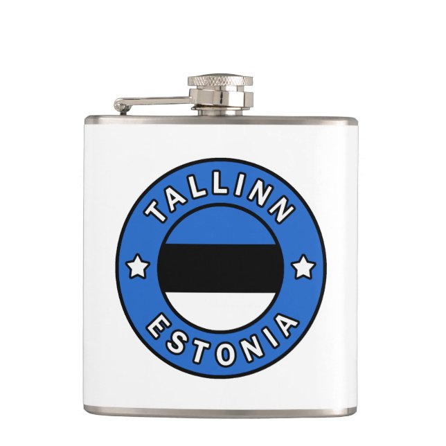 Tallinn Estonia Hip Flask (Front)