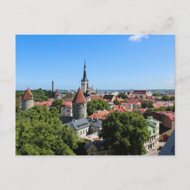 Tallinn Estonia Old Town Postcard (Front)