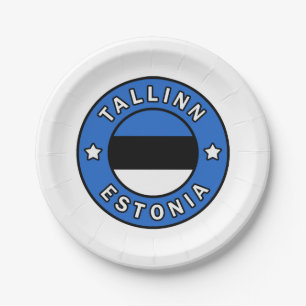 Tallinn Estonia Paper Plate