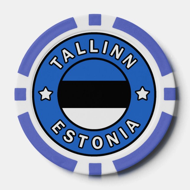 Tallinn Estonia Poker Chips (Front)