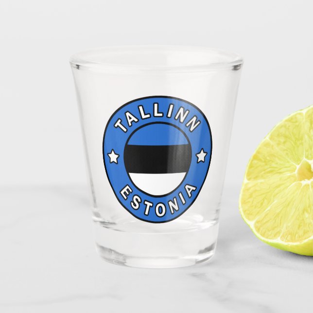 Tallinn Estonia Shot Glass (Front)