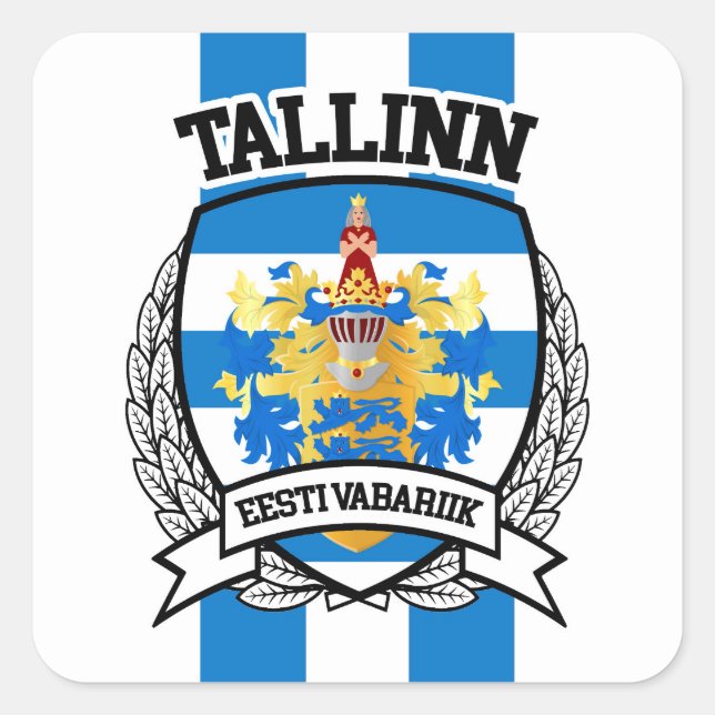 Tallinn Square Sticker (Front)