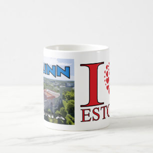 Tallinn, Visit Estonia I Love Coffee Mug