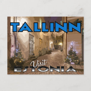 Tallinn, visit Estonia postcard