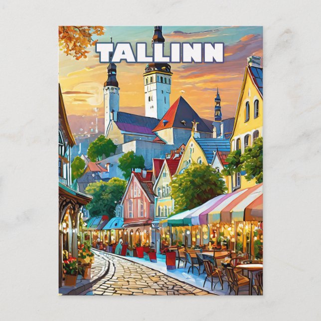 Tallinn, where history and modernity combine postcard (Front)