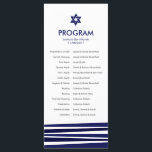 Tallit Bar Mitzvah Program<br><div class="desc">Contemporary take on the traditional tallit makes this a modern and elegant bar mitzvah invitation. See all rest of the matching pieces in this collection. Write to me at hello@mistyqe.com for quotes on other matching pieces or customization requests.</div>
