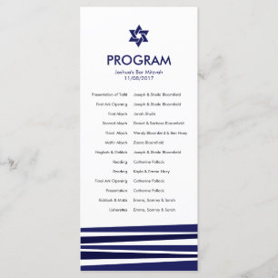 Tallit Bar Mitzvah Program