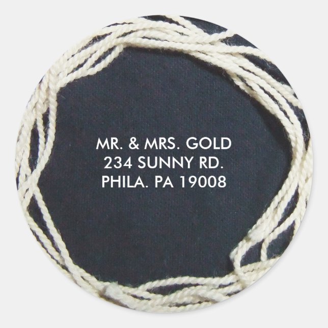 Tallit Tallis Bar Bat Mitzvah Reply Sticker Seal (Front)
