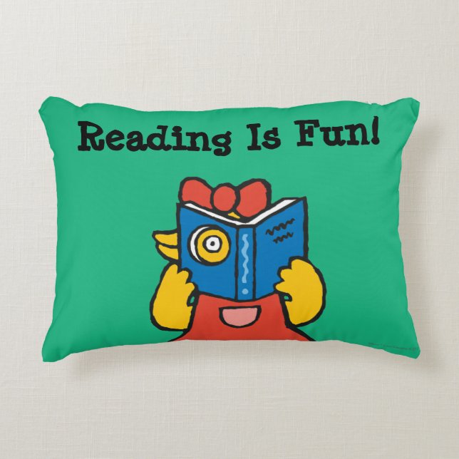 Tallulah Makes a Funny Face Accent Pillow (Front)