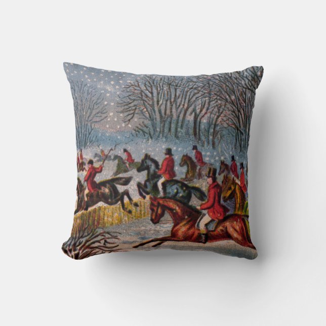 Tally-Ho Throw Pillow (Front)