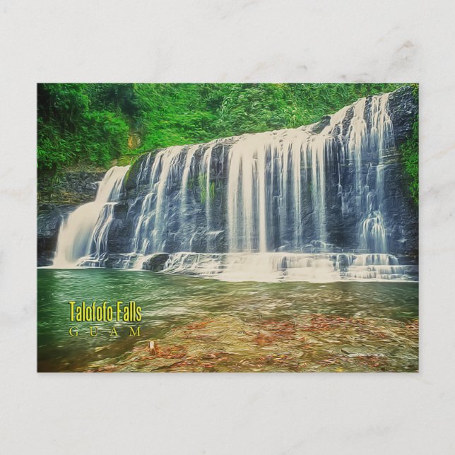 Talofofo Falls, Guam Postcard (Front)