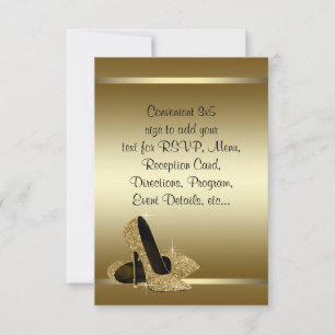 Talons Hauts Or Noir RSVP