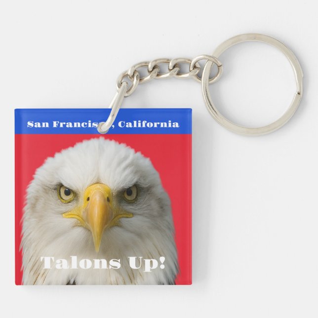 Talons Up! 1776–2026 Eagle • Double-Sided Pride Keychain (Back)