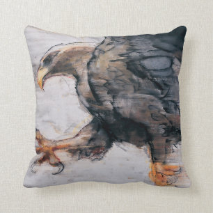 Talons - White tailed Sea Eagle 2001 Throw Pillow