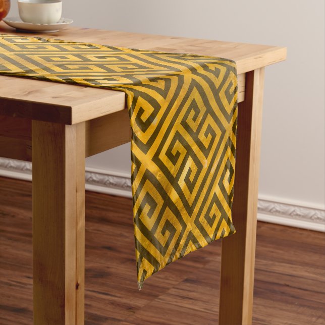 Talosian Gold Short Table Runner (In Situ)