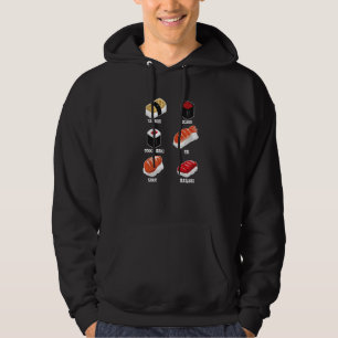 Tamago, Ikura, Ebi, Tekka Maki, Maguro, Sake Premi Hoodie