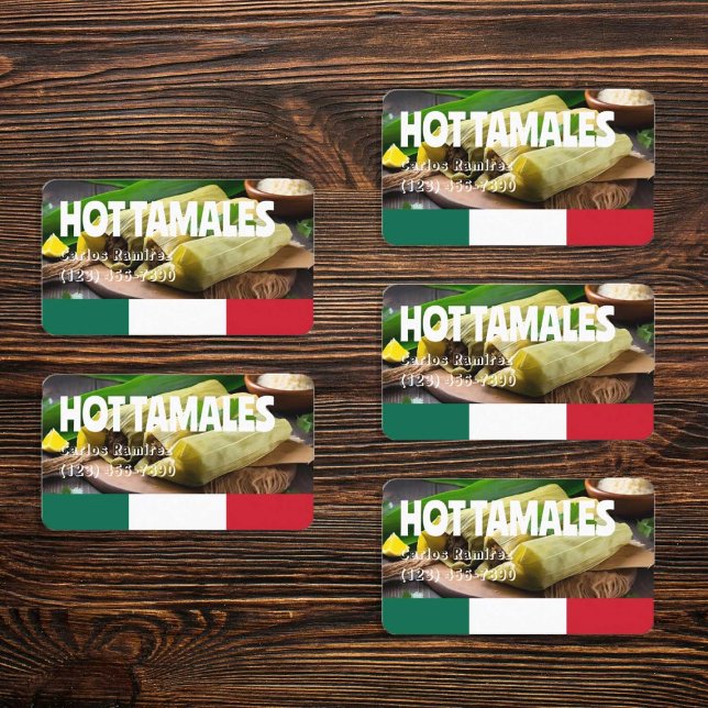 Tamales Mexican Business Card (Tamale Cards)