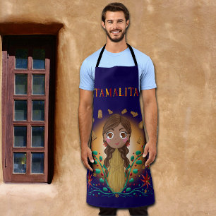Tamalita Tamal Zia Flowers Tamales Apron