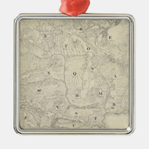 Tamalpais Land and Water Company map Metal Ornament